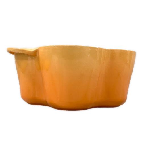 LE CREUSET (ルクルーゼ) 花型鍋 25034 SIZE 20cm オレンジ ココット・ロンド