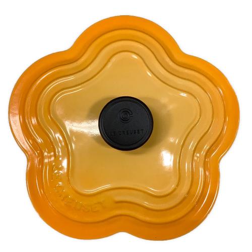 LE CREUSET (ルクルーゼ) 花型鍋 25034 SIZE 20cm オレンジ ココット・ロンド