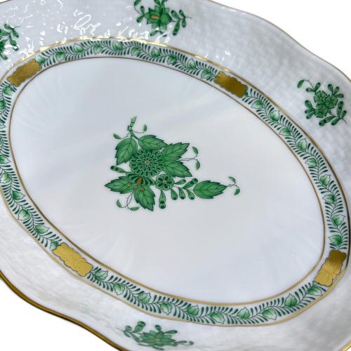 Herend (ヘレンド) オーバルプレート アポニーグリーン