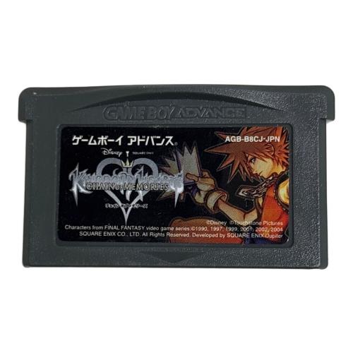 スクエアエニックス キングダムハーツチェインオブメモリーズ ゲームボーイアドバンス用ソフト 箱にダメージ有・動作未確認 -