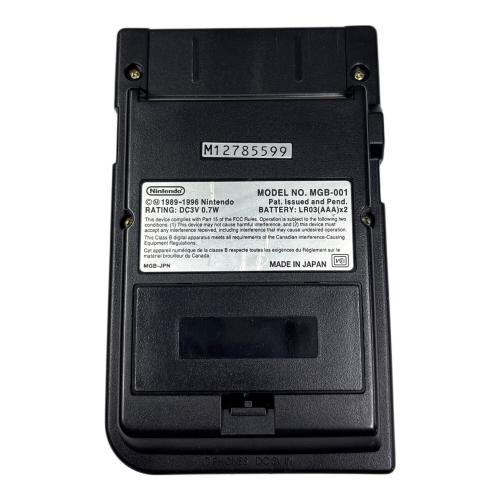 Nintendo (ニンテンドー) GAMEBOY POCKET MGB-001 ブラック 動作確認済み