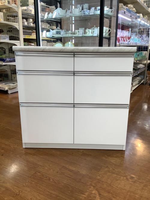 クラフトコガ キッチンカウンター ホワイト トパーズ