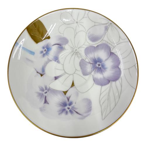 ROYAL COPENHAGEN (ロイヤル・コペンハーゲン) カップ&ソーサー ホワイト×パープル フローラ