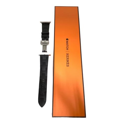 HERMES (エルメス) AppleWatch用バンド シンプルトゥール ラバーストラップ ブラック 45mm MXJN3FE/A
