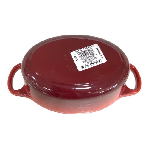 LE CREUSET (ルクルーゼ) 鍋 SIZE 17 レッド ココット・オーバル