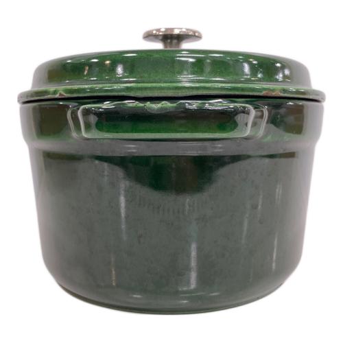 Staub (ストウブ) ピコ・ココット オーバル ヨゴレ・コゲ有 ダークグリーン