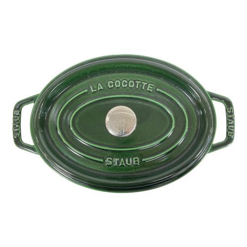 Staub (ストウブ) ピコ・ココット オーバル ヨゴレ・コゲ有 ダークグリーン