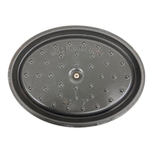 Staub (ストウブ) ピコ・ココット オーバル ヨゴレ・コゲ有 ダークグリーン