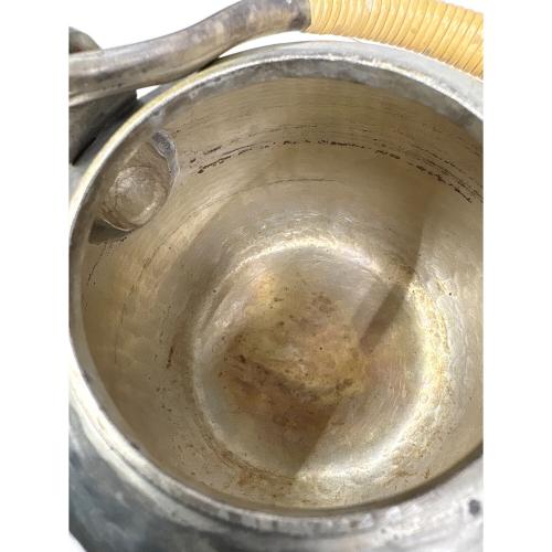 銀湯沸 底黒 丸型 約415g