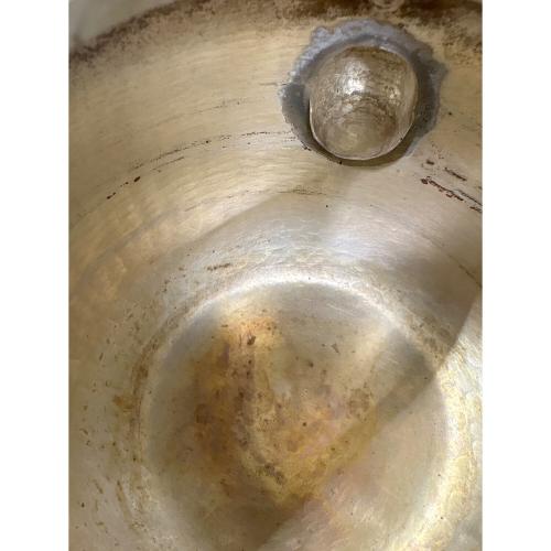 銀湯沸 底黒 丸型 約415g