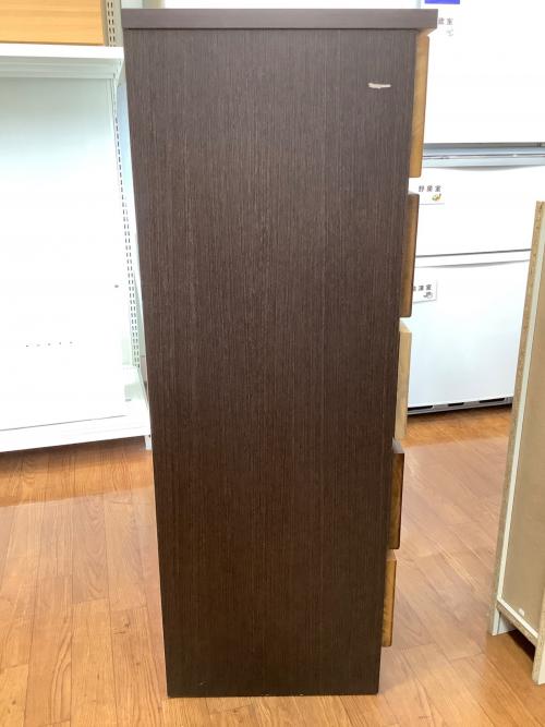 大川家具 (オオカワカグ) 5段チェスト 20160118 109 ナチュラル×ブラウン