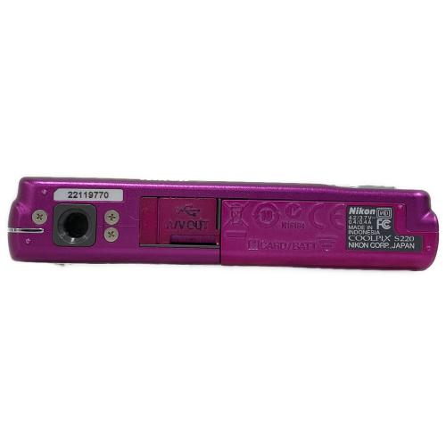 Nikon (ニコン) コンパクトデジタルカメラ COOLPIX S220 ピンク