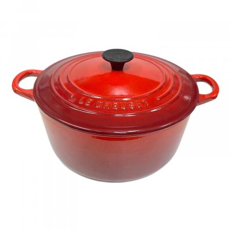 LE CREUSET ココットロンド 赤 両手鍋 鋳鉄製 Le Creuset（ル・クルーゼ） 【並行輸入品】 両手鍋 シグニチャー