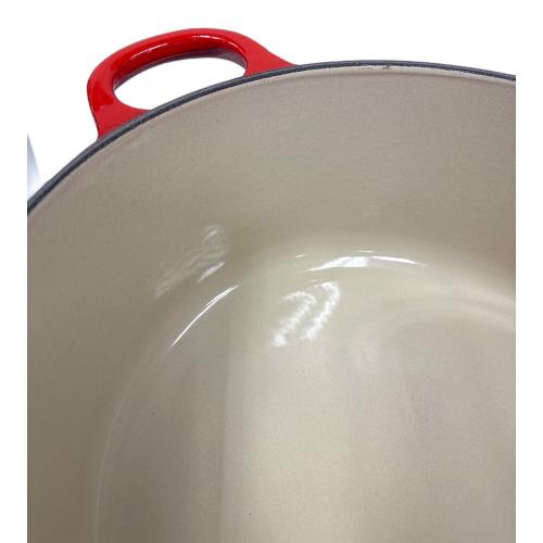LE CREUSET (ルクルーゼ) 両手鍋 22cm レッド ココット・ロンド