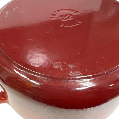 LE CREUSET (ルクルーゼ) 両手鍋 22cm レッド ココット・ロンド