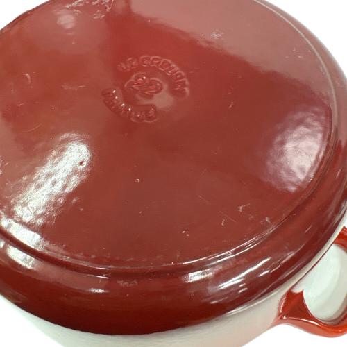 LE CREUSET (ルクルーゼ) 両手鍋 22cm レッド ココット・ロンド