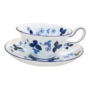 Wedgwood (ウェッジウッド) カップ&ソーサー ストロベリーインクブルー