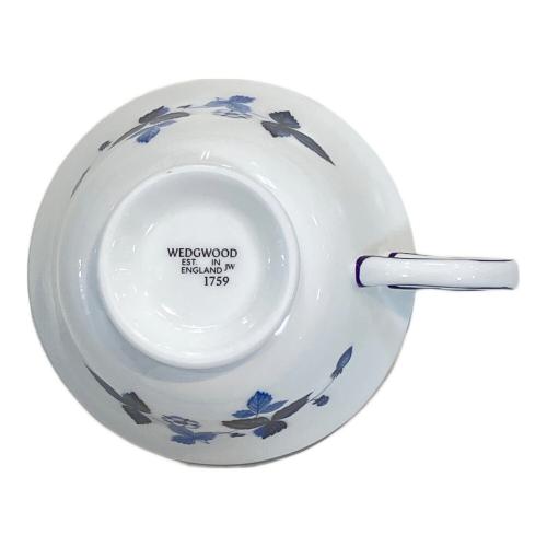 Wedgwood (ウェッジウッド) カップ&ソーサー ストロベリーインクブルー