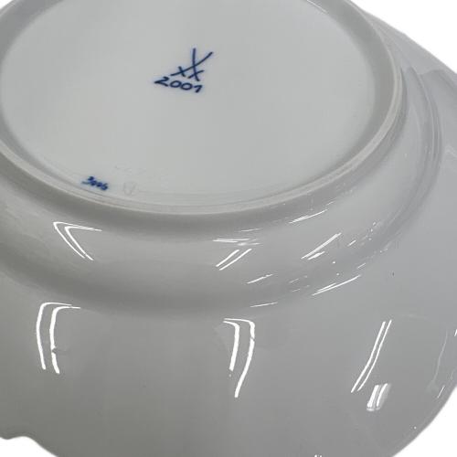 Meissen (マイセン) プレート ホワイトレリーフ ブルーライン