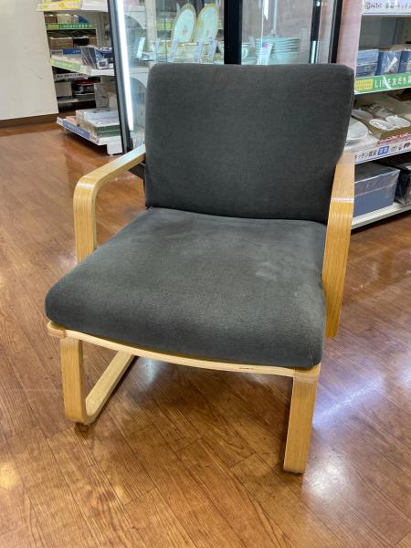 Hi☆さん　専用　引取　無印チェア4脚 無印良品 (ムジルシリョウヒン) チェア グレー×ナチュラル リビング