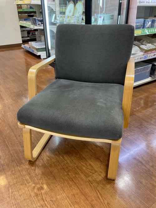 無印良品 (ムジルシリョウヒン) チェア グレー×ナチュラル リビングでもダイニングでもつかえる