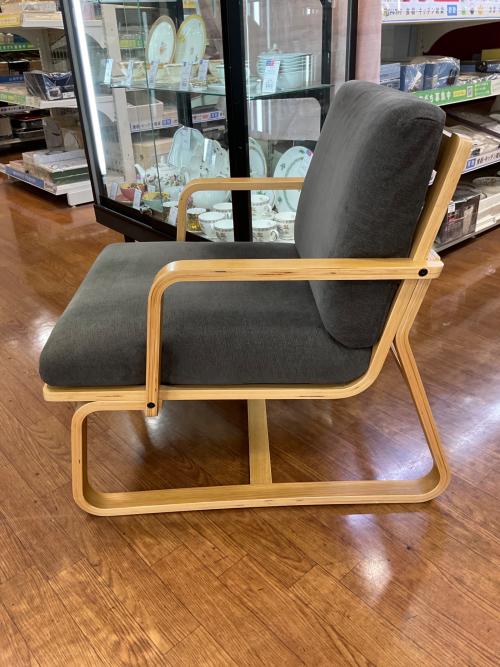 無印良品 (ムジルシリョウヒン) チェア グレー×ナチュラル リビングでもダイニングでもつかえる