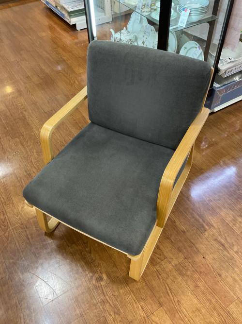 無印良品 (ムジルシリョウヒン) チェア グレー×ナチュラル リビングでもダイニングでもつかえる