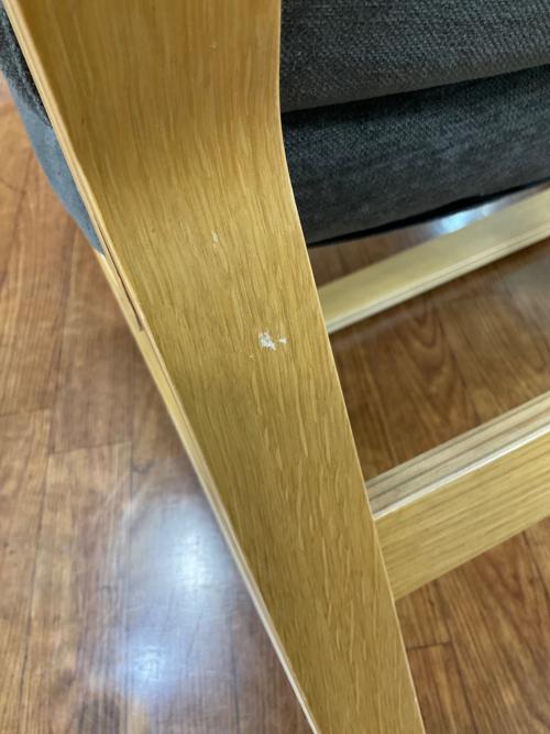 無印良品 (ムジルシリョウヒン) チェア グレー×ナチュラル リビングでもダイニングでもつかえる