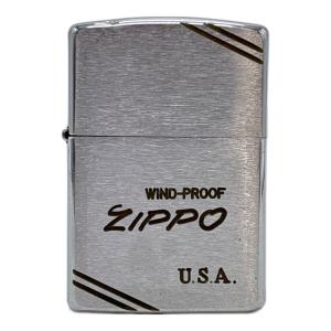 ZIPPO (ジッポ) ZIPPO 1995年製 ダイアゴナルライン 斜体ロゴ