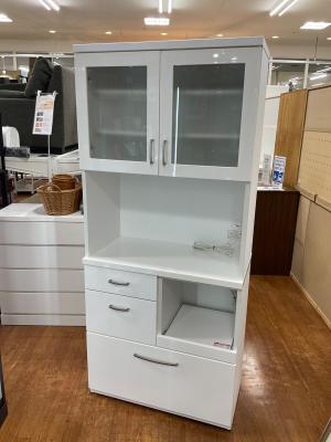 ニトリ レンジボード  ホワイト コパン 幅80cm