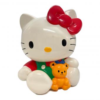 HELLO KITTY (ハローキティ) でっかい貯金箱 サンリオグッズ ヤケ有・底フタ開閉固い