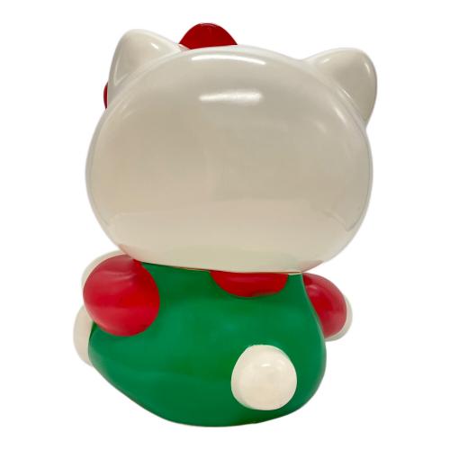 HELLO KITTY (ハローキティ) でっかい貯金箱 サンリオグッズ ヤケ有・底フタ開閉固い