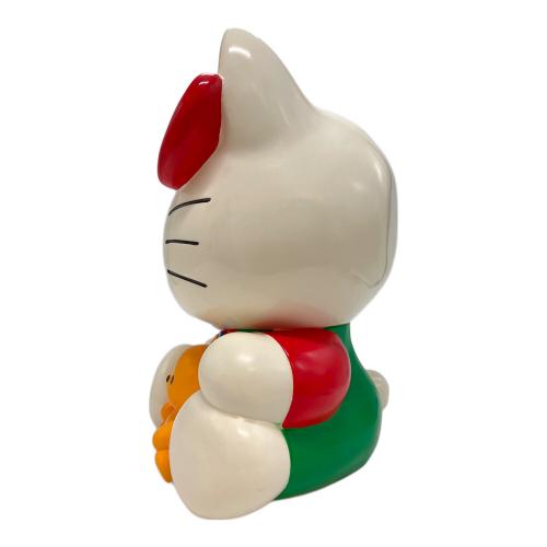 HELLO KITTY (ハローキティ) でっかい貯金箱 サンリオグッズ ヤケ有・底フタ開閉固い