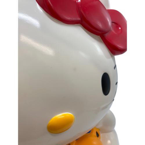 HELLO KITTY (ハローキティ) でっかい貯金箱 サンリオグッズ ヤケ有・底フタ開閉固い