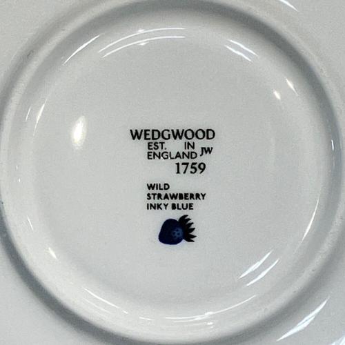 Wedgwood (ウェッジウッド) カップ&ソーサー ストロベリーインクブルー