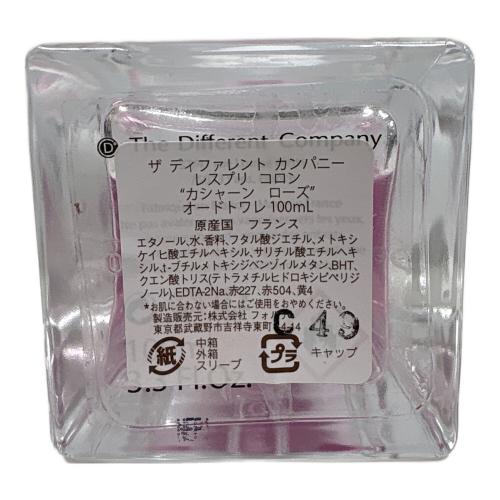 THE DIFFERENT COMPANY (ザ ディファレント カンパニー) オーデコロン 100ml 残量80%-99% カーシャンローズ