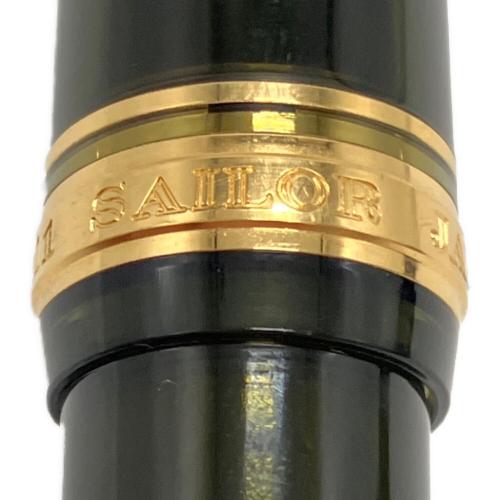 SAILOR (セーラー)×WANCHER(ワンチャー) 万年筆 プロフェッショナルギア 21Ｋ(ペン先)シャンパーニュダークグリーン WANCHER限定