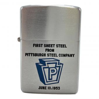 ZIPPO (ジッポ) オイルライター 1950年~53年製 6月10日 ピッツバーグ・スチール