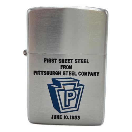 ZIPPO (ジッポ) オイルライター 1950年~53年製 6月10日 ピッツバーグ・スチール