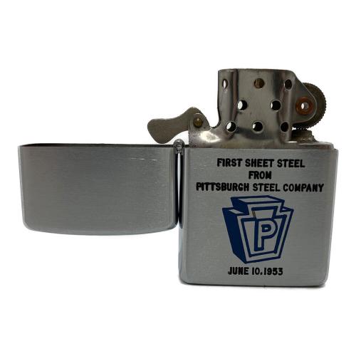 ZIPPO (ジッポ) オイルライター 1950年~53年製 6月10日 ピッツバーグ・スチール