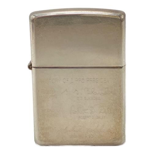 ZIPPO (ジッポ) オイルライター 1996年 スターリング HISTORY OF ZIPPO PRESIDENTS