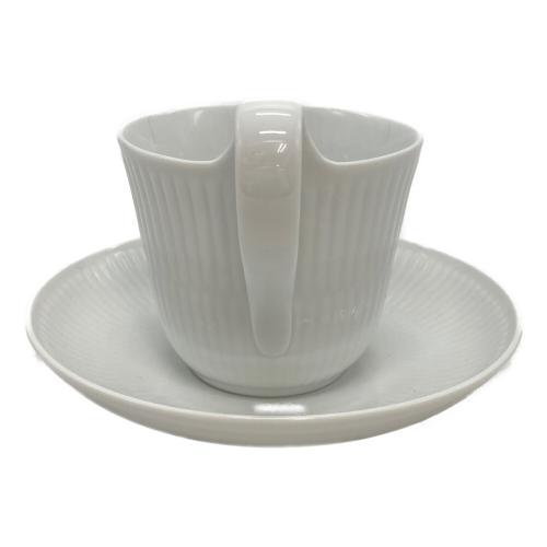 ROYAL COPENHAGEN (ロイヤル・コペンハーゲン) ハイハンドルカップ&ソーサー ホワイトフルーテッド