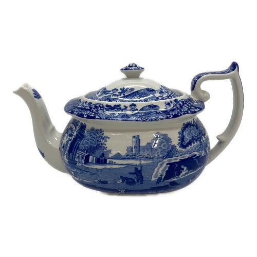 spode (スポード) ティーポット ヨゴレ有 ブルー イタリアン