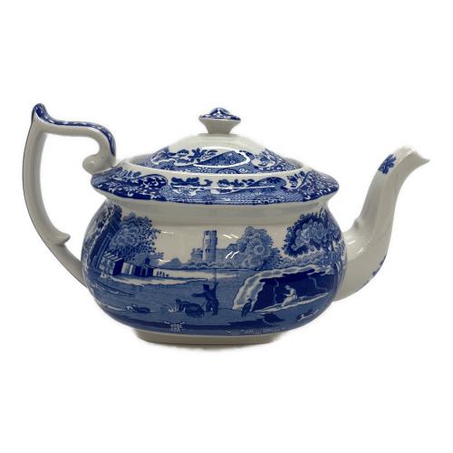 spode (スポード) ティーポット ヨゴレ有 ブルー イタリアン