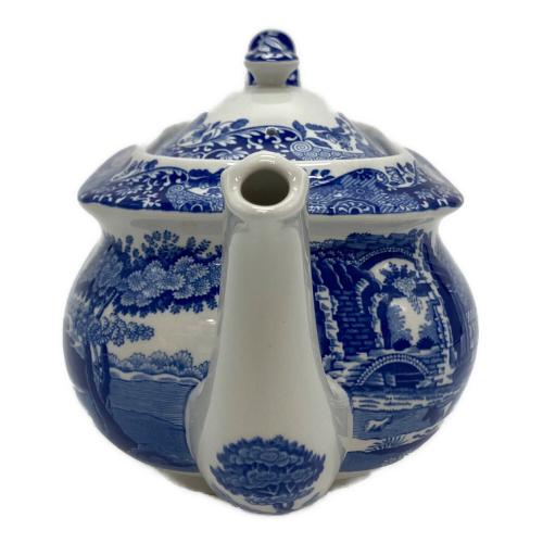 spode (スポード) ティーポット ヨゴレ有 ブルー イタリアン