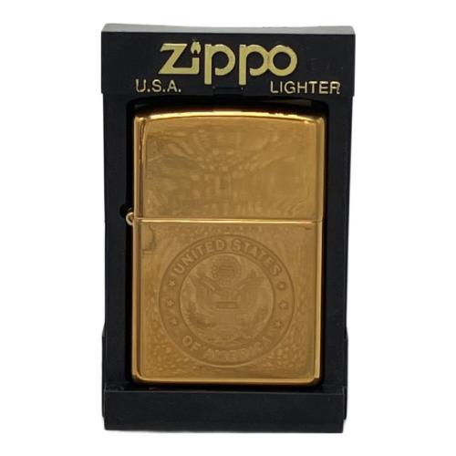 ZIPPO (ジッポ) オイルライター アメリカ合衆国/ゴールドカラー