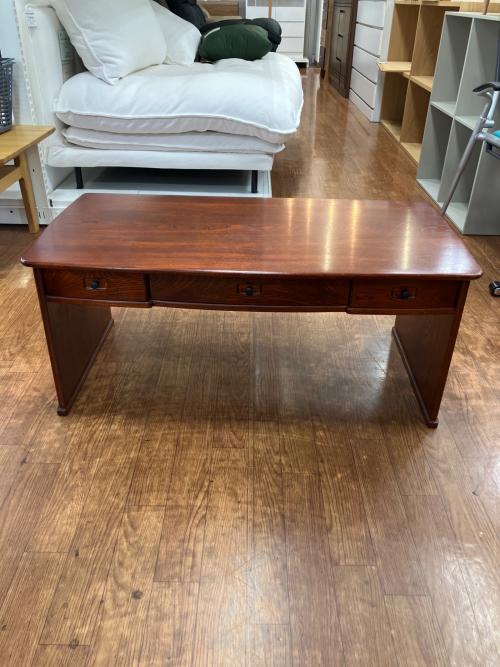 karimoku (カリモク) 木製文机 昭和レトロ ブラウン