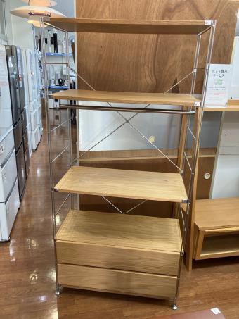 無印良品 (ムジルシリョウヒン) ステンレスユニットシェルフ ナチュラル×シルバー