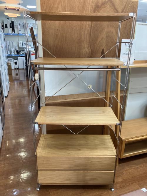 無印良品 (ムジルシリョウヒン) ステンレスユニットシェルフ ナチュラル×シルバー