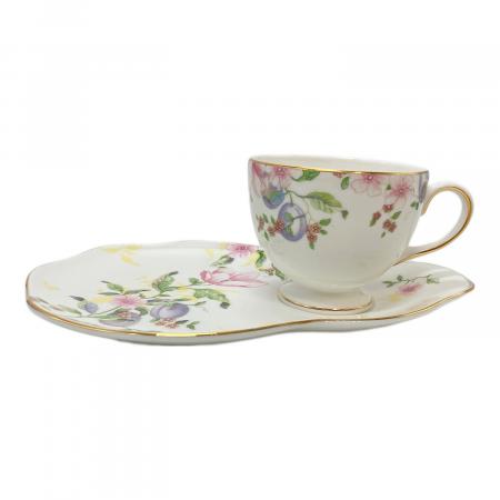 ウェッジウッド　スイートプラムダマスクテニスセット　ソーサーのみ Wedgwood (ウェッジウッド) ティータイムセット スウィート プラム
